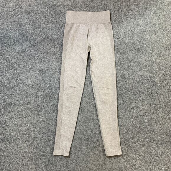 Gymshark Leggings Womens XS Extra Small Gray Astral Mid Rise Wide Waistband Yoga - Picture 2 of 9